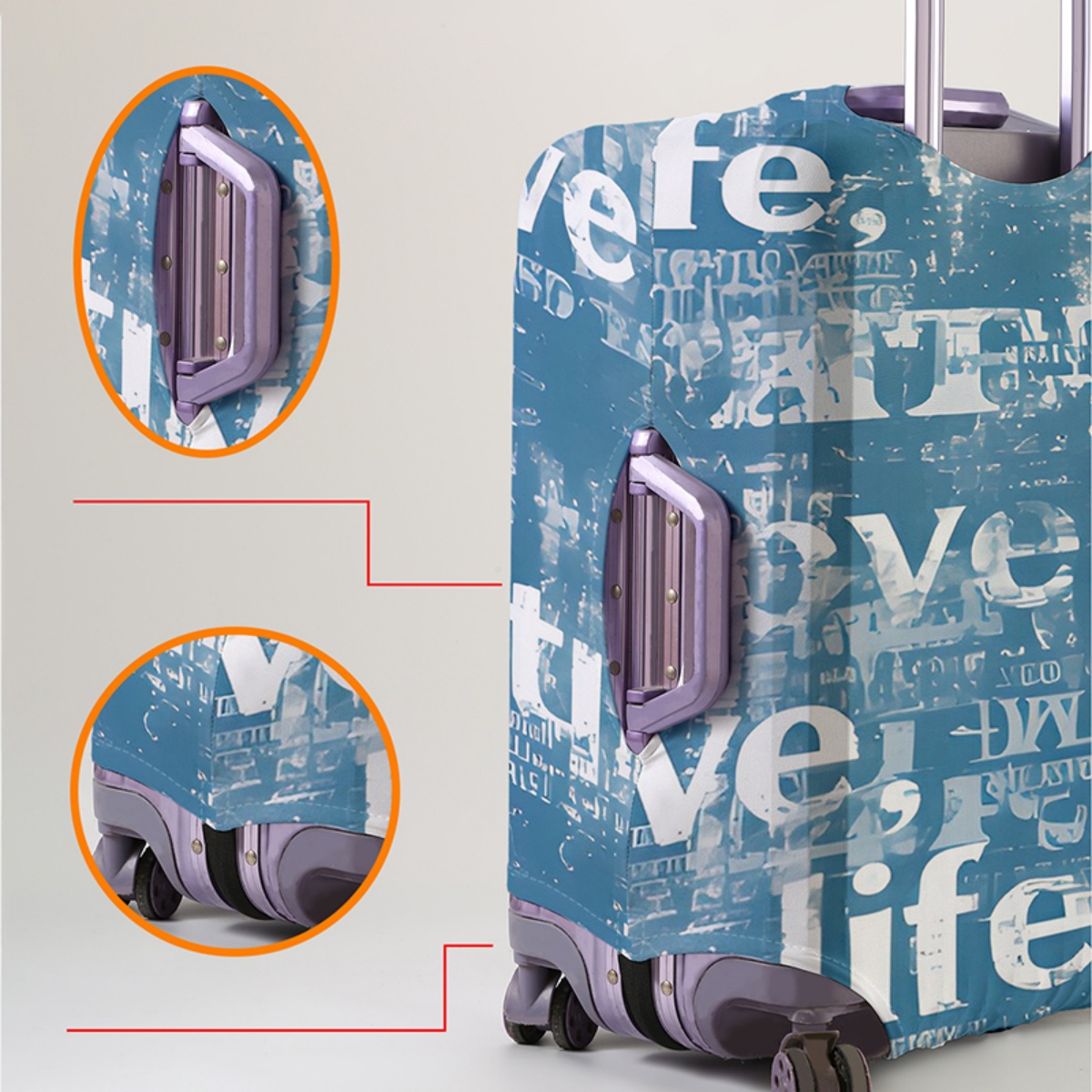 Luggage Cover Protector Elasti - огляд і ціна Waterproof Suitcase Cover Protector