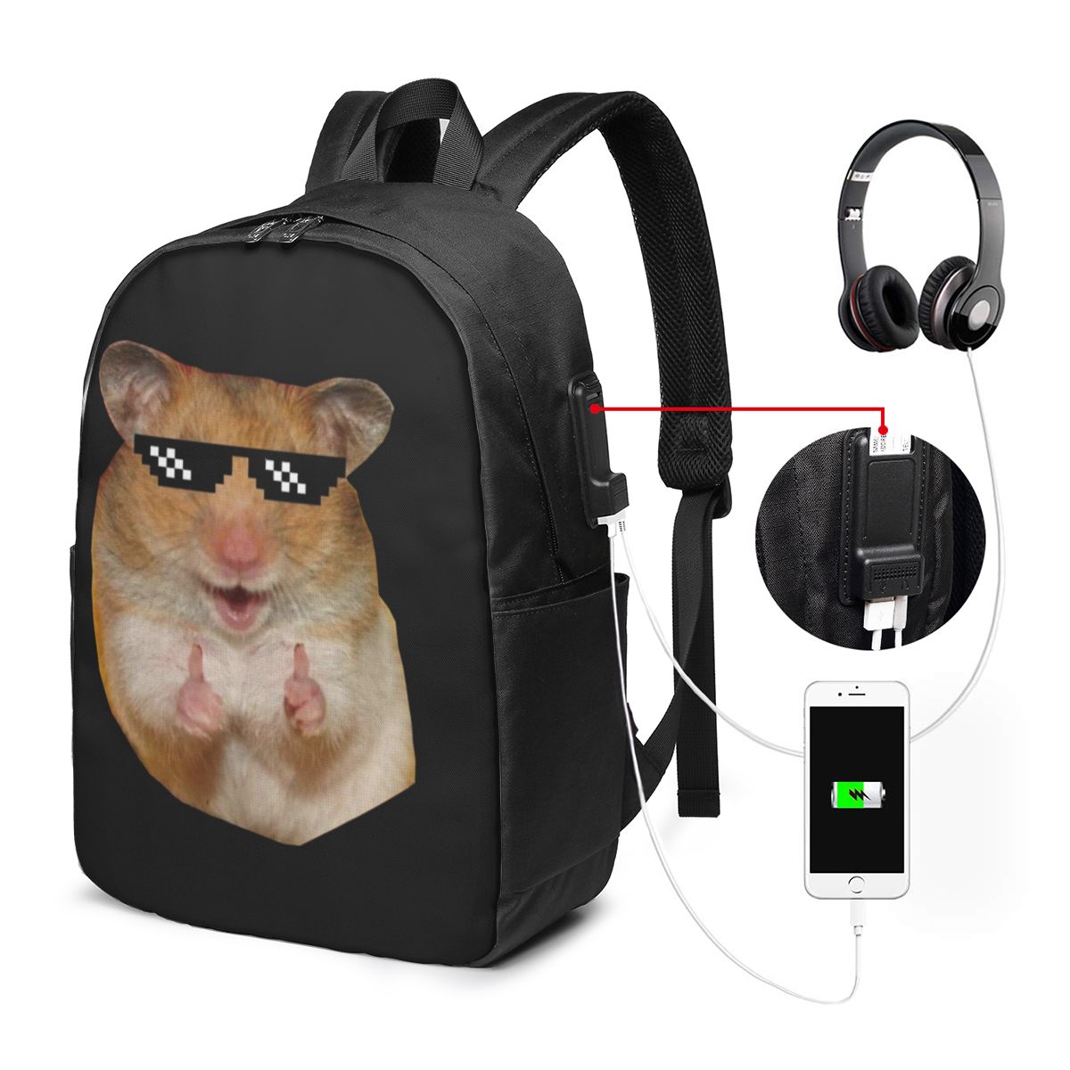 Funny Hamster Backpack Travel  - огляд і ціна Travel Bags