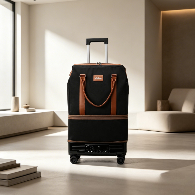 Foldable Wheeled Duffel Bag, L - огляд і ціна Foldable Rolling Luggage Bag