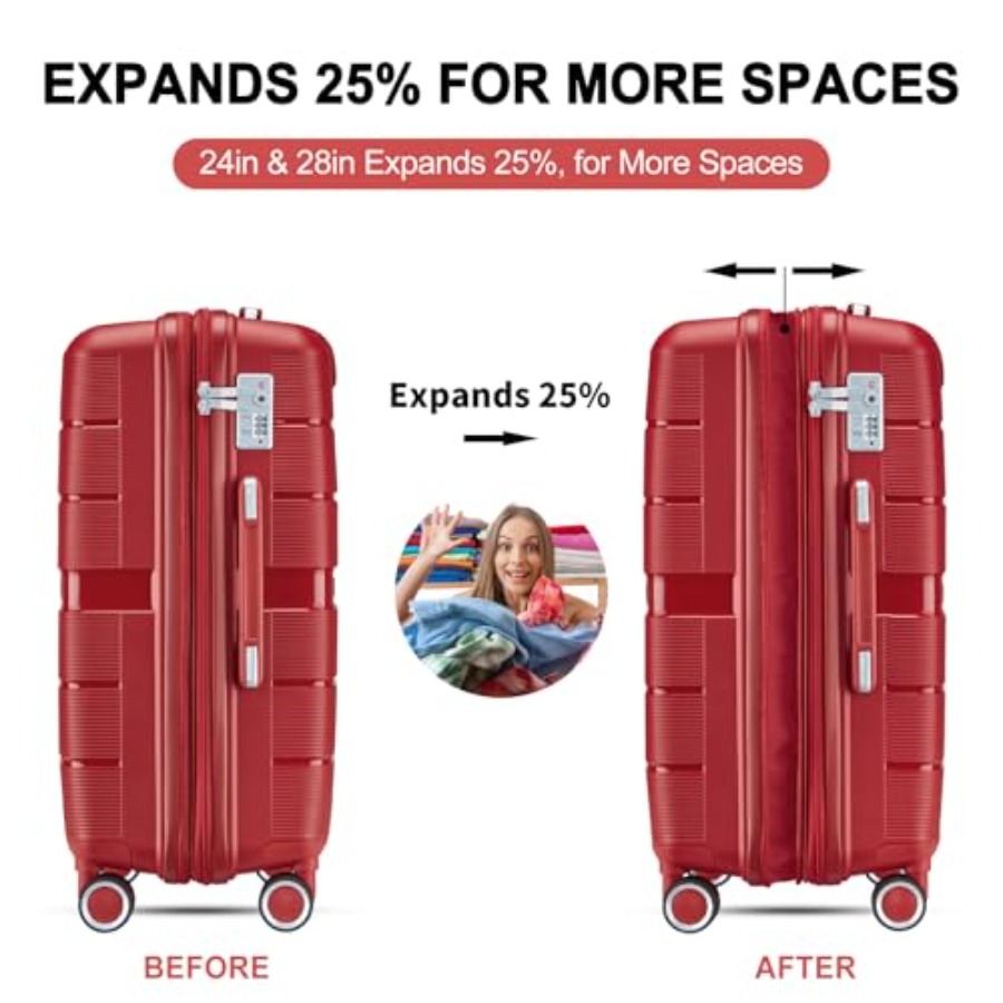 Luggage Sets 4 Pcs Expandable  - огляд і ціна Expandable Hard Shell Luggage Set