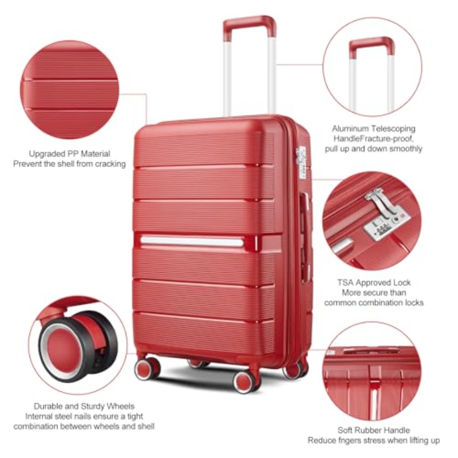 Luggage Sets 4 Pcs Expandable  - огляд і ціна Expandable Hard Shell Luggage Set