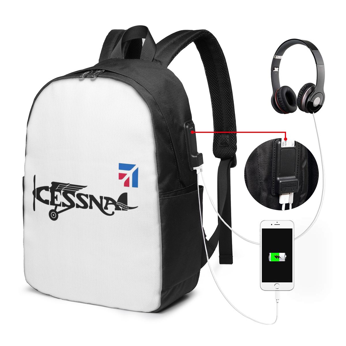 Cessna Logo Backpack Travel No - огляд і ціна Travel Bags