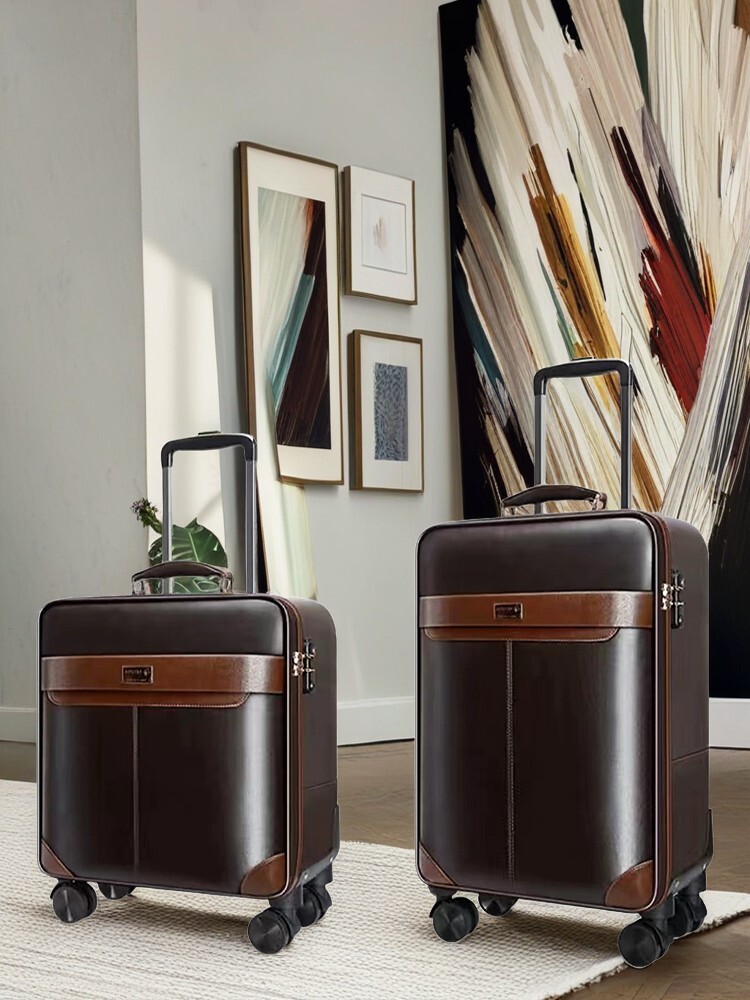 PREMIUM Leather Rolling Luggag - огляд і ціна Spinner Wheel Rolling Suitcase 20 Inch