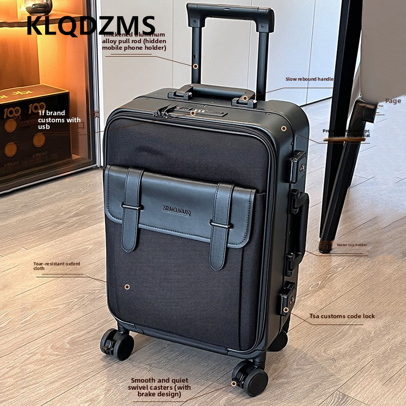 KLQDZMS Oxford Cloth Suitcase  - огляд і ціна Spinner Wheel Rolling Suitcase 20 Inch
