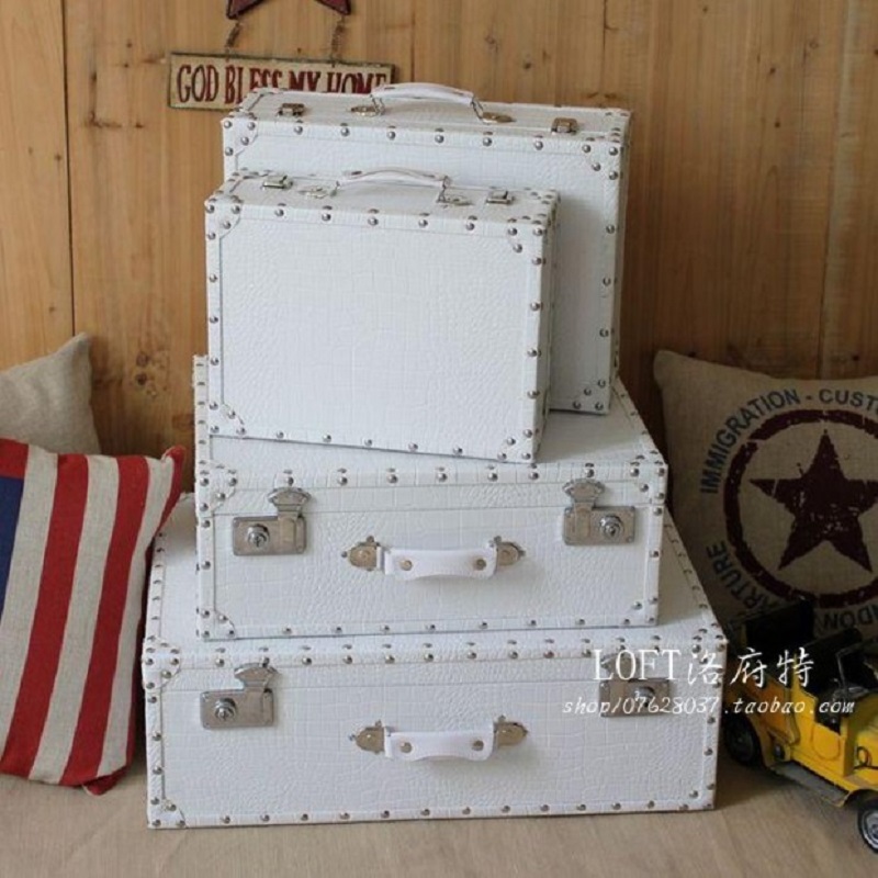 Crocodile Leather Pattern Trav - огляд і ціна Retro Vintage Trunk Suitcase