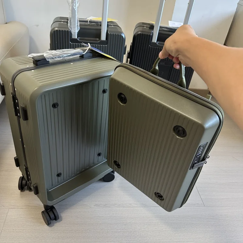 2-in-1 Suitcase Detachable Bac - огляд і ціна Aluminum Frame Carry On Luggage