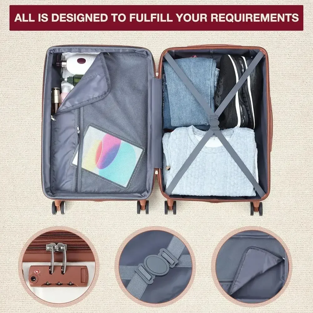 Expandable 3-Piece Hardshell L - огляд і ціна Expandable Hard Shell Luggage Set