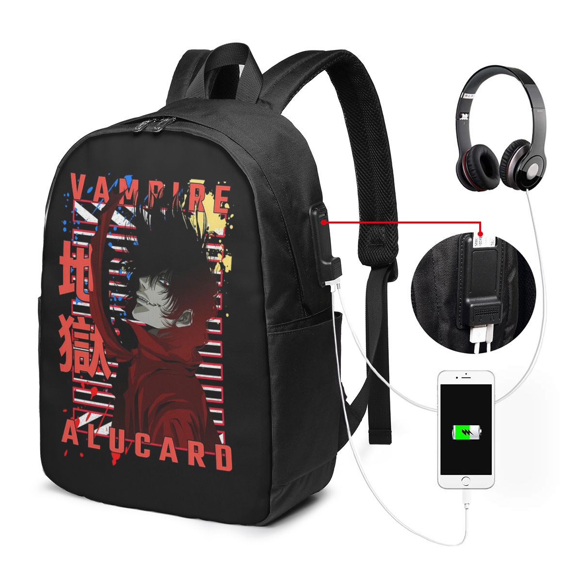 Alucard Hellsing Manga Backpac - огляд і ціна Travel Bags