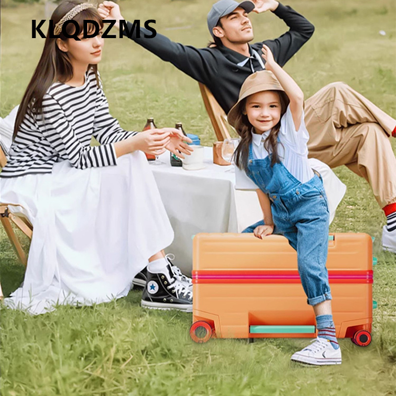 KLQDZMS Sitting and Riding Lug - огляд і ціна Spinner Wheel Rolling Suitcase 20 Inch