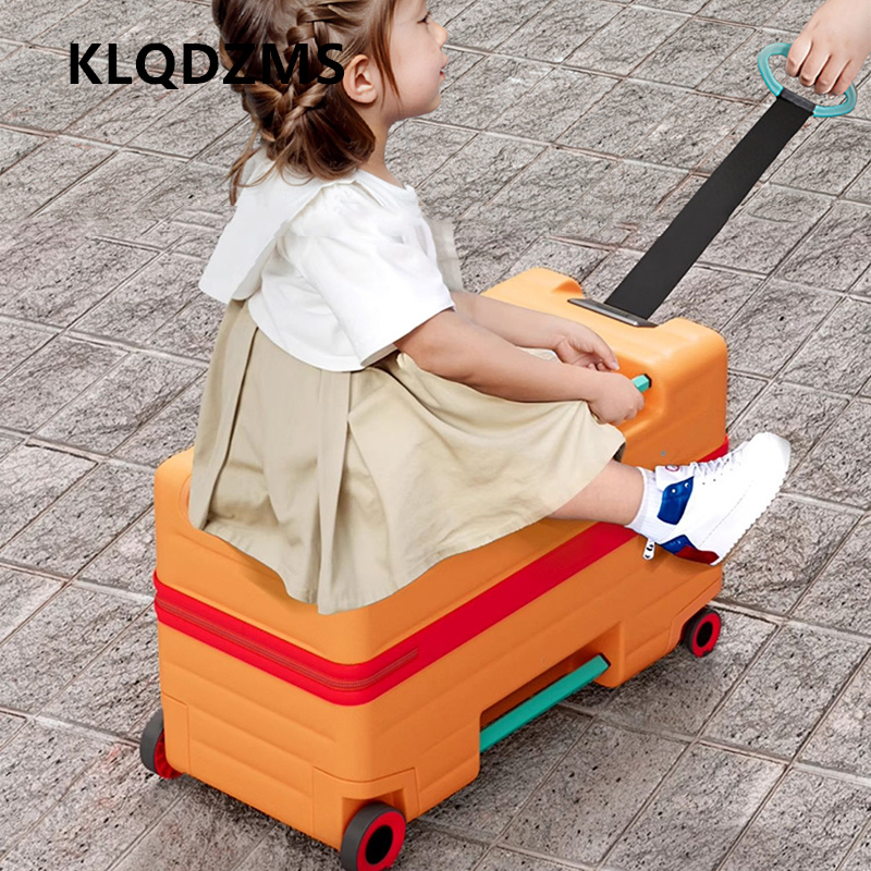 KLQDZMS Sitting and Riding Lug - огляд і ціна Spinner Wheel Rolling Suitcase 20 Inch