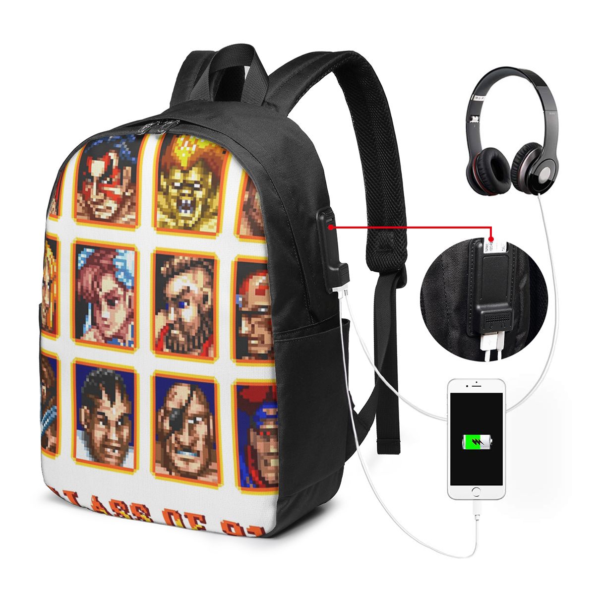 Defeated Portraits Super Stree - огляд і ціна Travel Bags