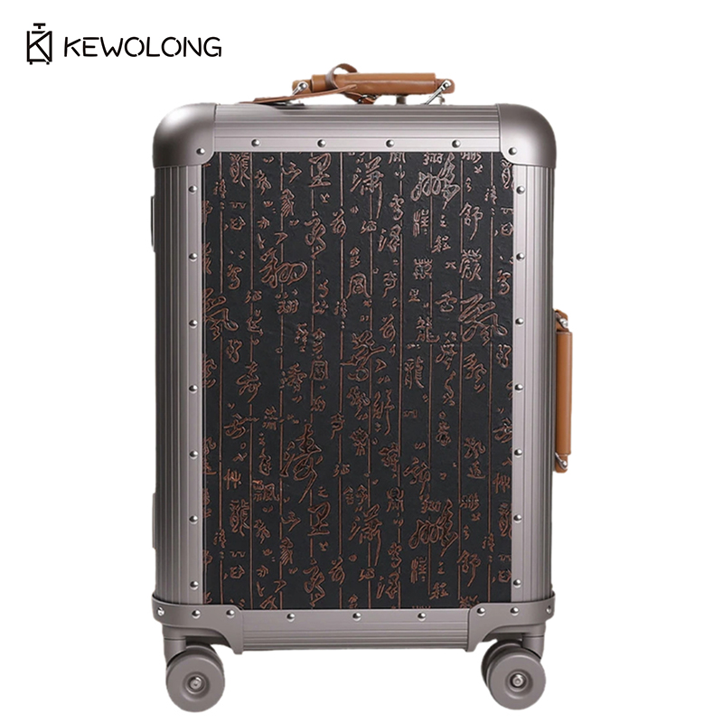 Full Aluminum Magnesium Alloy  - огляд і ціна Spinner Wheel Rolling Suitcase 20 Inch