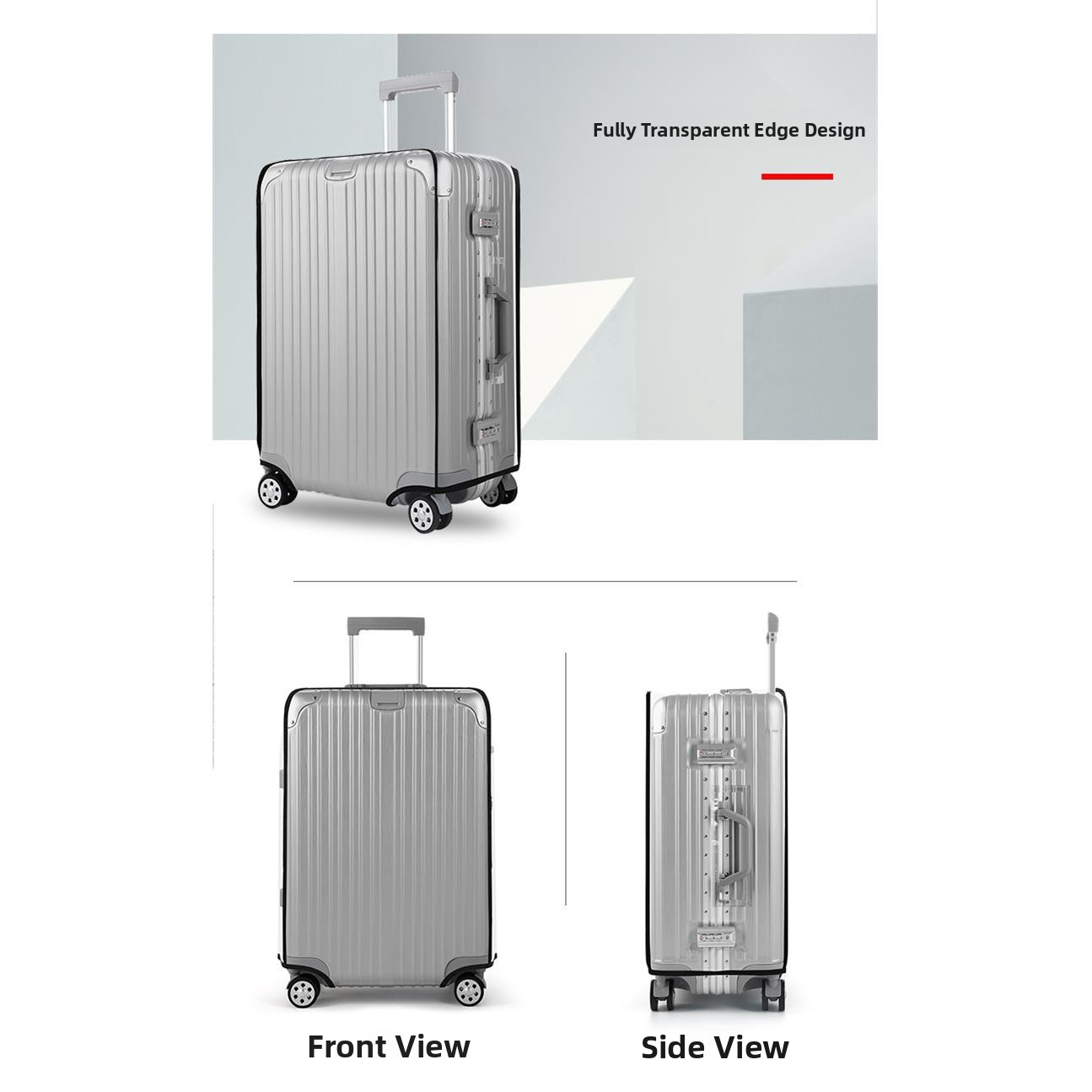Thickened Waterproof Transpare - огляд і ціна Luggage Protective Cover Transparent