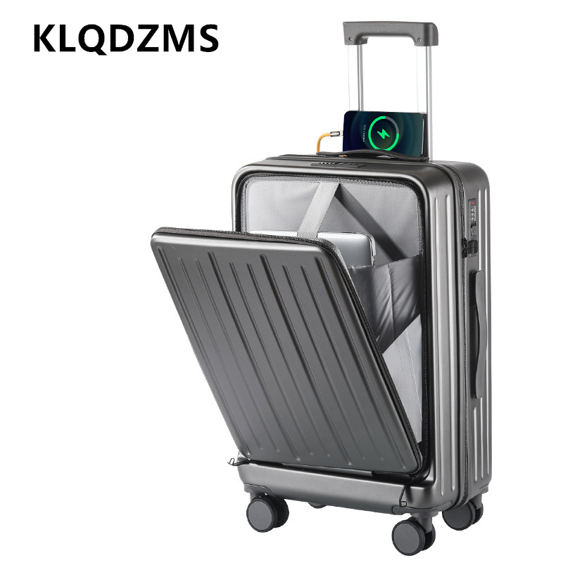 KLQDZMS 20 Inch Charging Suitc - огляд і ціна Front Opening Laptop Luggage 24 Inch