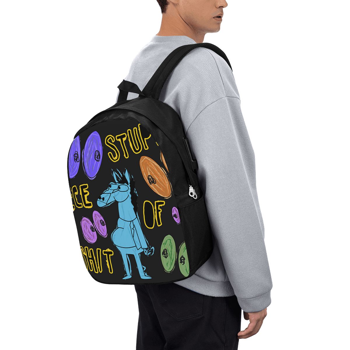Cartoon Bojack Horseman Stupid - огляд і ціна Backpacks